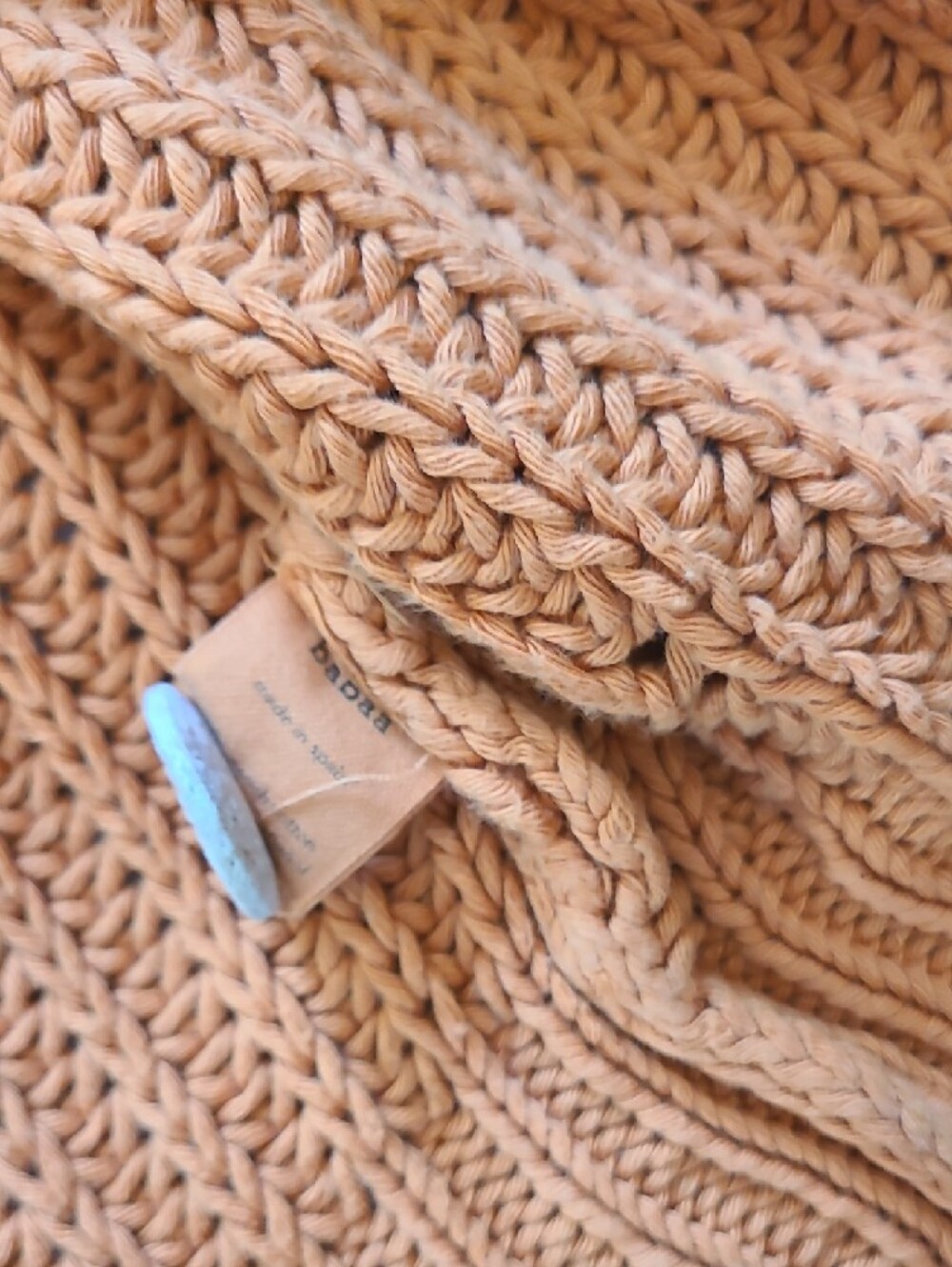 Babaa No 18 Cardigan One Size Apricot - Picture 3 of 6